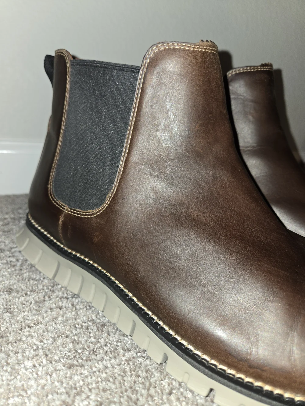 Cole Haan Brown Leather Chukka Chelsea Boots